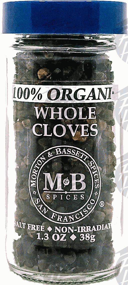 Morton & Bassett 100& Organic whole cloves, glass jar Full-Size Picture